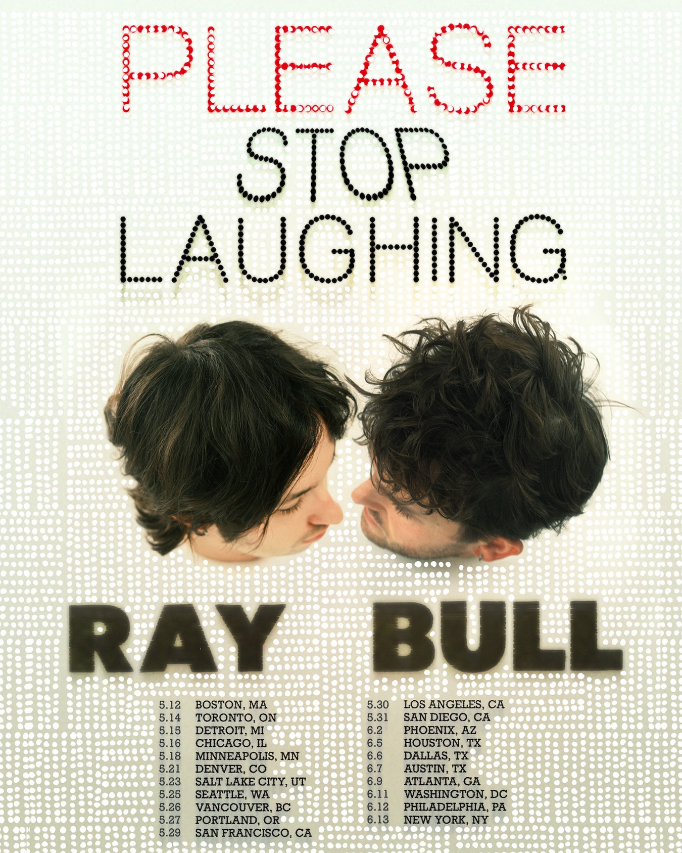 Ray Bull Please Stop Laughing Tour Poster 2026